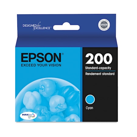 Epson T200220-S (200) DURABrite Ultra Ink, Cyan T200220-S